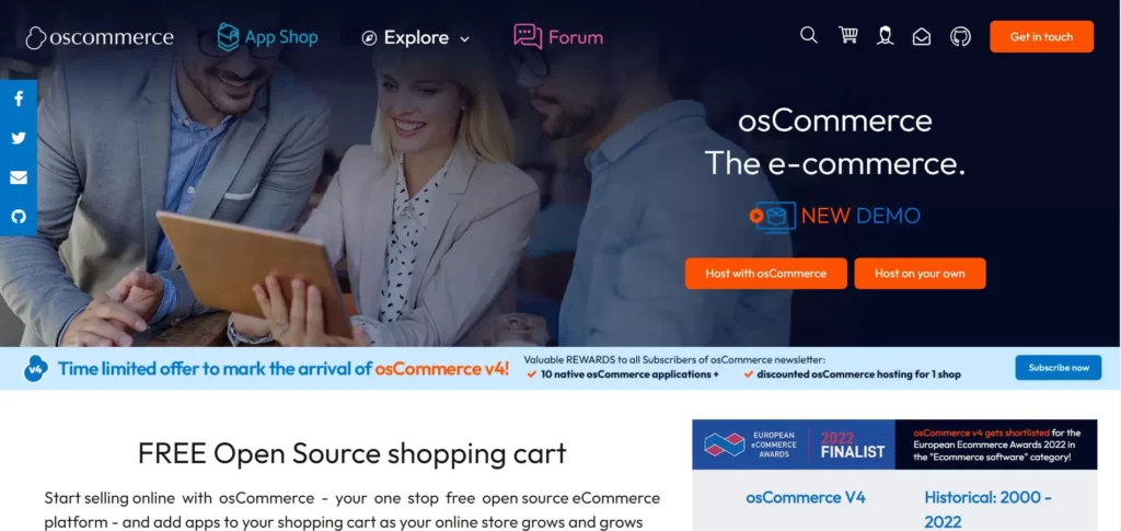 OS Commerce platform to create your online store