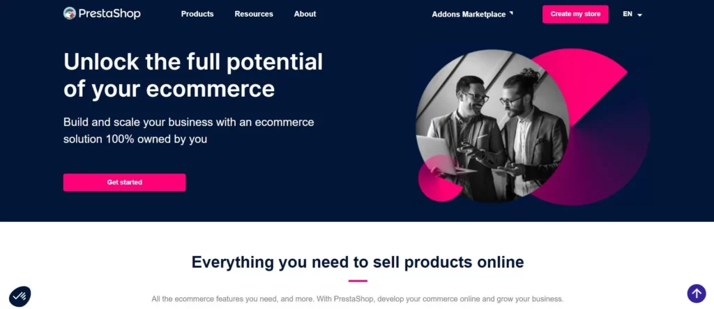 Prestashop platform to create your online store