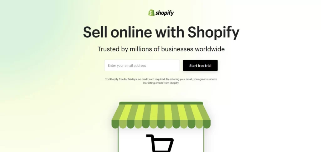 Shopify platform to create your online store